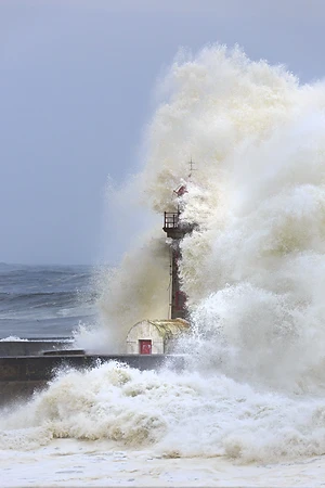 Farol do Felgueiras (Leuchtturm von Felgueiras) in Porto, Portugal