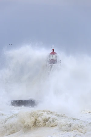 Farol do Felgueiras (Leuchtturm von Felgueiras) in Porto, Portugal