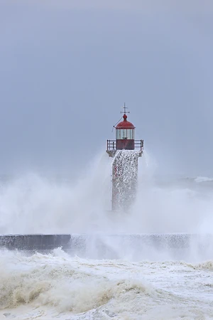 Farol do Felgueiras (Leuchtturm von Felgueiras) in Porto, Portugal