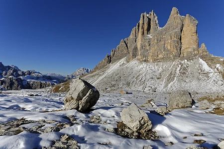 Drei Zinnen, Hochpustertall, Sexten, Provinz Südtirol, Trentino-Südtirol, Italien